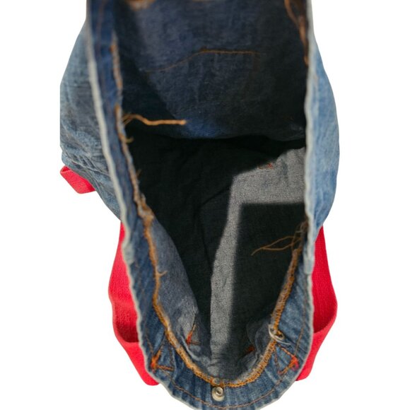 Levis 501 Jean Denim Tote Bag Backpack Purse NOW! Designs Vintage San Francisco - Picture 5 of 13